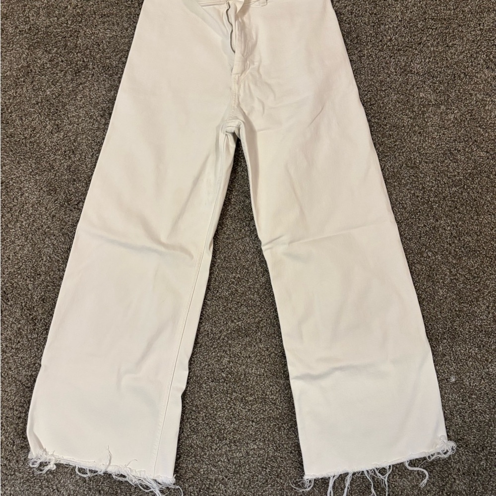 Zara White Wide-Leg Sailor Pants